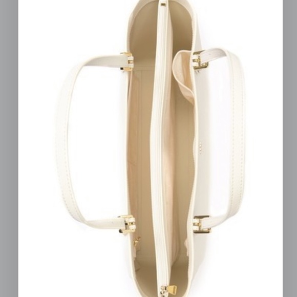 NEW Tory Burch Emerson Buckle Tote White - Picture 14 of 14